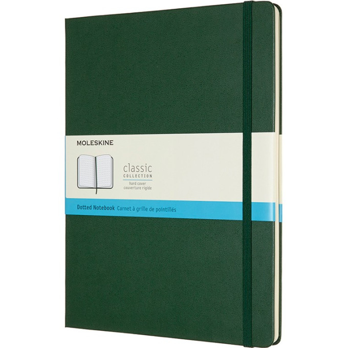 Блокнот MOLESKINE Classic XLarge, пунктир, зелёный QP093K15